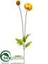 Silk Plants Direct Poppy Spray - Orange - Pack of 12