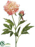 Silk Plants Direct Peony Spray - Salmon Peach - Pack of 12