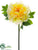 Peony Spray - Yellow - Pack of 12