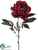 Peony Spray - Burgundy Crimson - Pack of 12