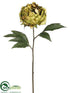 Silk Plants Direct Peony Spray - Green Two Tone - Pack of 12