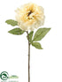 Silk Plants Direct Peony Spray - Beige - Pack of 12