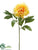 Peony Spray - Yellow - Pack of 12