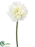 Silk Plants Direct Peony Spray - White - Pack of 12