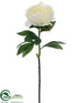 Silk Plants Direct Peony Spray - Cream - Pack of 24