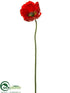 Silk Plants Direct Poppy Spray - Red - Pack of 12