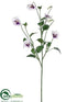 Silk Plants Direct Pansy Spray - White Purple - Pack of 12