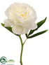 Silk Plants Direct Peony Spray - Ivory - Pack of 12