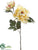 Peony Spray - Yellow - Pack of 12