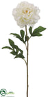 Silk Plants Direct Peony Spray - Cream - Pack of 12