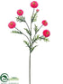 Silk Plants Direct Pom Pom Spray - Cerise - Pack of 12