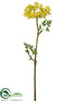 Silk Plants Direct Queen Anne's Lace Spray - Yellow - Pack of 12