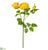 Rose Spray With Bud - Yellow Rose - Pack of 12