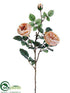 Silk Plants Direct Rose Spray - Beige - Pack of 12