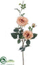 Silk Plants Direct Rose Spray - Cream Peach - Pack of 12