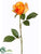 Rose Bud Spray - Orange - Pack of 12