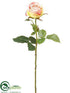 Silk Plants Direct Rose Spray - Peach - Pack of 24