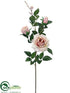 Silk Plants Direct Rose Spray - Pink Soft - Pack of 12