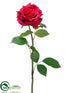 Silk Plants Direct Rose Spray - Red - Pack of 12