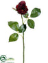 Silk Plants Direct Rose Bud Spray - Burgundy - Pack of 12