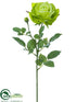 Silk Plants Direct Rose Spray - Green - Pack of 12