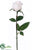 Rose Bud Spray - White - Pack of 12