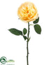 Silk Plants Direct Rose Spray - Yellow Pastel - Pack of 12