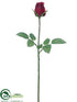 Silk Plants Direct Rose Bud Spray - Burgundy - Pack of 12