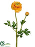 Silk Plants Direct Ranunculus Spray - Yellow - Pack of 12