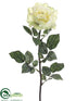 Silk Plants Direct Rose Spray - Green Cream - Pack of 12