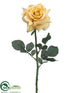 Silk Plants Direct Rose Spray - Yellow - Pack of 12