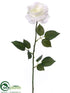 Silk Plants Direct Rose Spray - White - Pack of 24