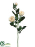 Silk Plants Direct Rose Spray - Cream - Pack of 12