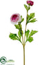 Silk Plants Direct Ranunculus Spray - Mauve - Pack of 12