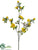 Rose Spray - Yellow - Pack of 12