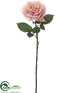 Silk Plants Direct Rose Spray - Pink - Pack of 12