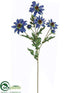 Silk Plants Direct Rudbeckia Spray - Blue Helio - Pack of 12