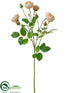 Silk Plants Direct Rose Spray - Pink Soft - Pack of 12