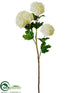 Silk Plants Direct Snowball Spray - White - Pack of 12