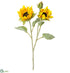 Silk Plants Direct Sunflower Spray - Yellow - Pack of 12