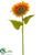 Sunflower Spray - Orange - Pack of 6