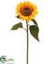 Silk Plants Direct Sunflower Spray - Yellow - Pack of 12