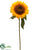 Sunflower Spray - Yellow - Pack of 12