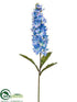 Silk Plants Direct Flower Spray - Blue Helio - Pack of 12