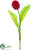 Silk Plants Direct Tulip Spray - Red - Pack of 12