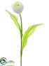 Silk Plants Direct Tulip Spray - White - Pack of 12