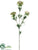 Silk Plants Direct Blooming Thistle Spray - Red - Pack of 12