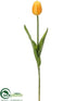 Silk Plants Direct Tulip Bud Spray - Yellow - Pack of 12