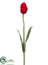 Silk Plants Direct Tulip Spray - Red - Pack of 12