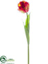 Silk Plants Direct Tulip Spray - Green Red - Pack of 12